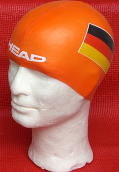 HEAD Badekappe Germany Silicone Flat - orange