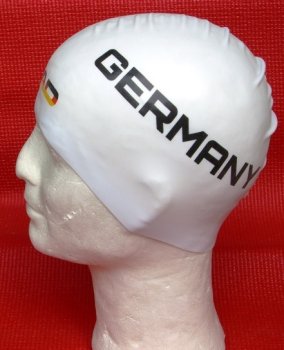 HEAD Badekappe Germany Silicone Flat - white